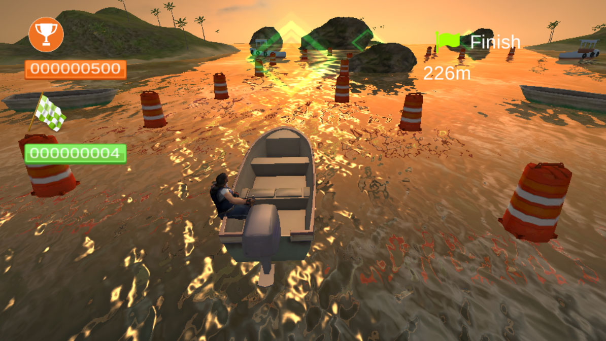 speed boat parking 3d